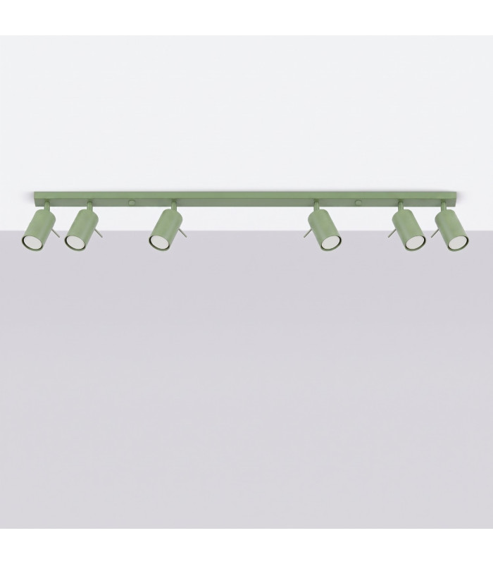 Ring Ceiling Spotlight Bar Sage 6x GU10-2