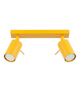 Ring Twin Ceiling Spotlight Yellow 2x GU10-1