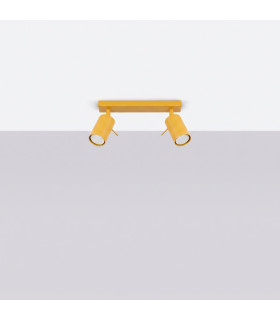 Ring Twin Ceiling Spotlight Yellow 2x GU10-2