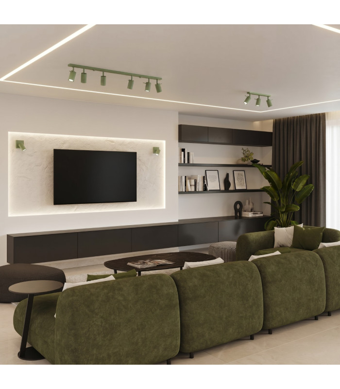 Ring Ceiling Spotlight Bar Sage 6x GU10-12