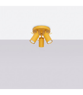 Ring Ceiling Spotlight Clusters Yellow 3x GU10-2