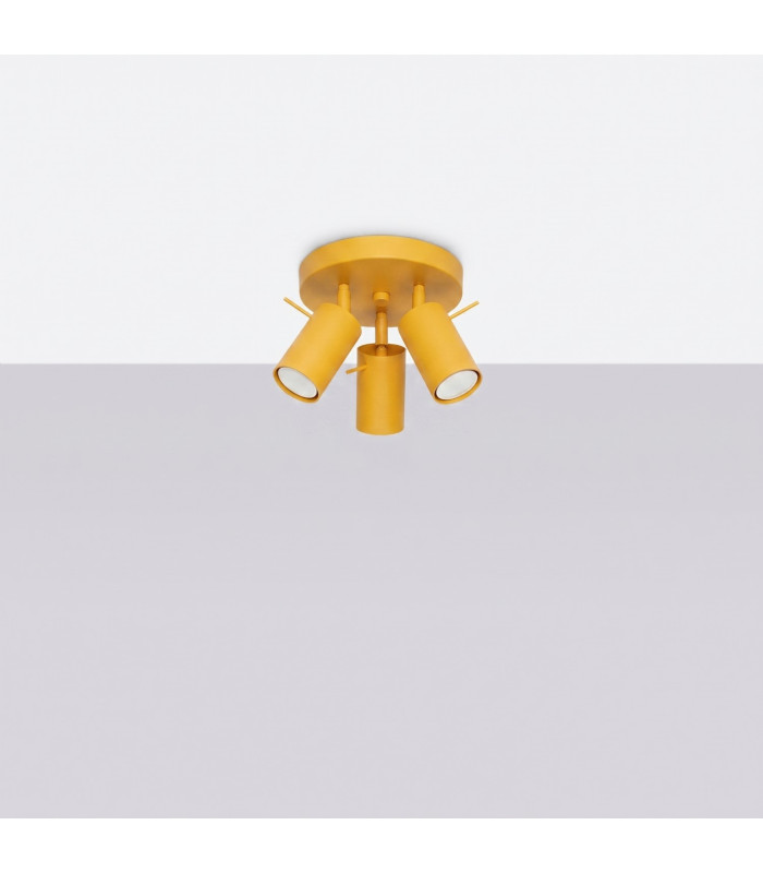 Ring Ceiling Spotlight Clusters Yellow 3x GU10-2