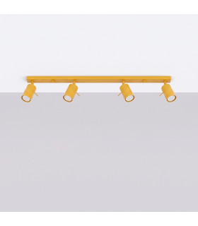 Ring Ceiling Spotlight Bar Yellow 4x GU10-2