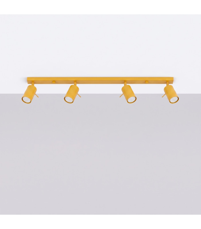 Ring Ceiling Spotlight Bar Yellow 4x GU10-2