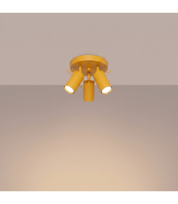 Ring Ceiling Spotlight Clusters Yellow 3x GU10-3