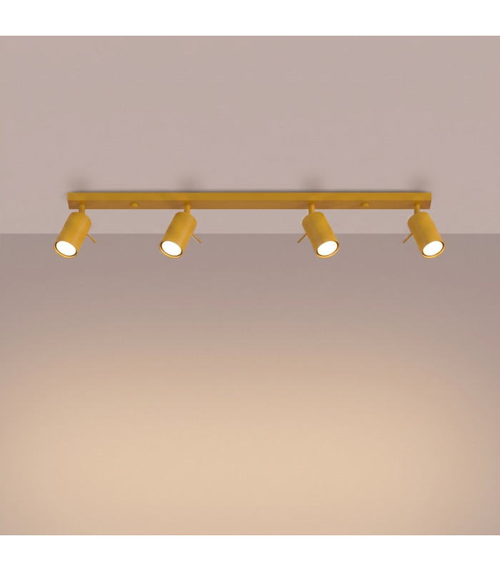Ring Ceiling Spotlight Bar Yellow 4x GU10-3