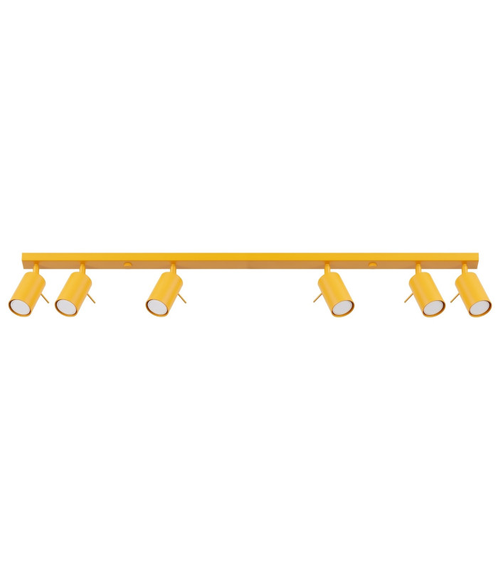 Ring Ceiling Spotlight Bar Yellow 6x GU10-1