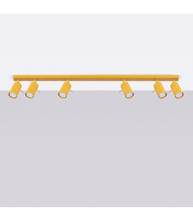 Ring Ceiling Spotlight Bar Yellow 6x GU10-2