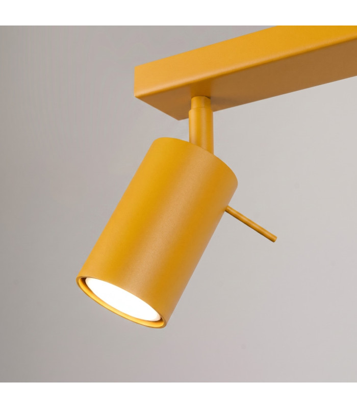 Ring Ceiling Spotlight Bar Yellow 3x GU10-6