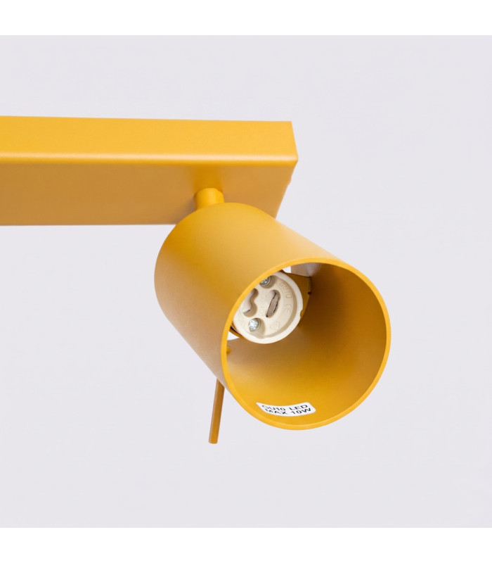 Ring Ceiling Spotlight Bar Yellow 4x GU10-5