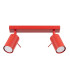 Ring Twin Ceiling Spotlight Red 2x GU10-1