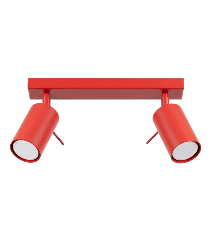 Ring Twin Ceiling Spotlight Red 2x GU10-1
