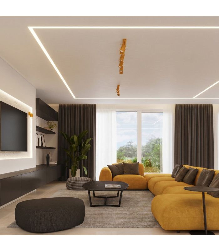 Ring Ceiling Spotlight Bar Yellow 6x GU10-11