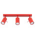 Ring Ceiling Spotlight Bar Red 3x GU10-1