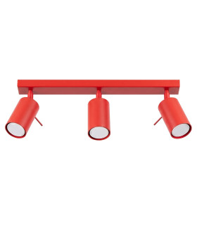 Ring Ceiling Spotlight Bar Red 3x GU10-1