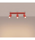 Ring Ceiling Spotlight Bar Red 3x GU10-3