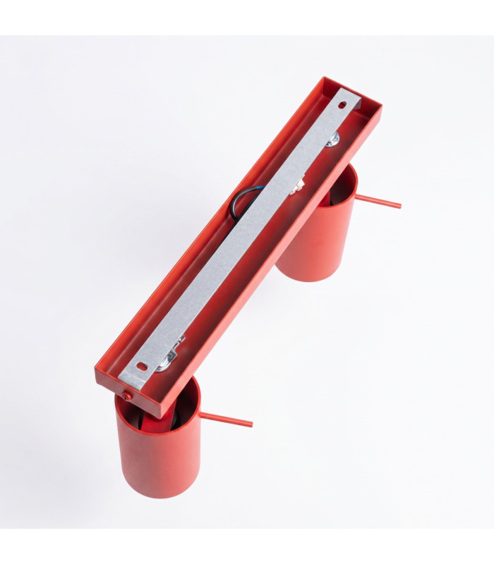 Ring Ceiling Spotlight Bar Red 3x GU10-4