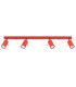 Ring Ceiling Spotlight Bar Red 4x GU10-1