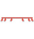 Ring Ceiling Spotlight Bar Red 6x GU10-1