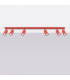 Ring Ceiling Spotlight Bar Red 6x GU10-2