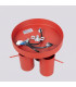 Ring Ceiling Spotlight Clusters Red 3x GU10-4