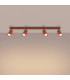 Ring Ceiling Spotlight Bar Red 4x GU10-3