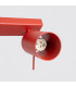 Ring Ceiling Spotlight Bar Red 6x GU10-5