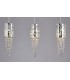 Ceiling Pendant 3 Light G9 Line Polished Chrome, Mosaic Glass, Crystal - 5