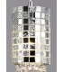 Ceiling Pendant 3 Light G9 Line Polished Chrome, Mosaic Glass, Crystal - 7