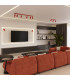 Ring Twin Ceiling Spotlight Red 2x GU10-13