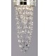 Ceiling Pendant 3 Light G9 Line Polished Chrome, Mosaic Glass, Crystal - 8
