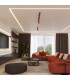 Ring Ceiling Spotlight Bar Red 6x GU10-12