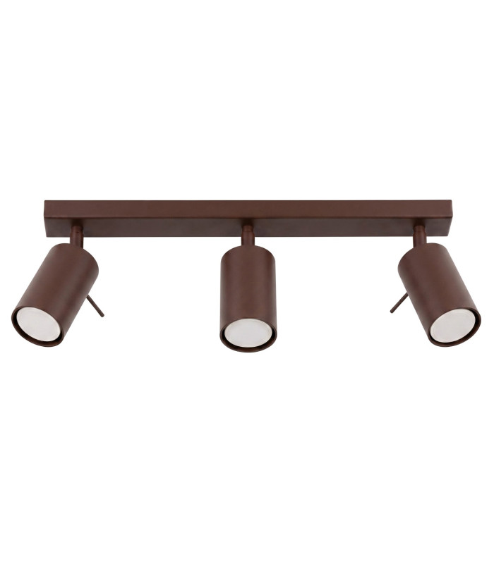 Ring Ceiling Spotlight Bar Brown 3x GU10-1