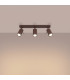 Ring Ceiling Spotlight Bar Brown 3x GU10-3