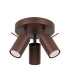 Ring Ceiling Spotlight Clusters Brown 3x GU10-1