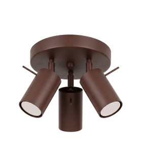 Ring Ceiling Spotlight Clusters Brown 3x GU10-1