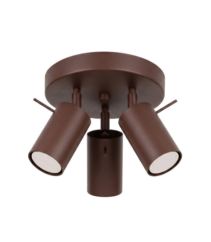 Ring Ceiling Spotlight Clusters Brown 3x GU10-1