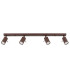 Ring Ceiling Spotlight Bar Brown 4x GU10-1