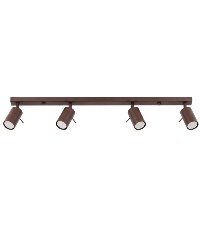 Ring Ceiling Spotlight Bar Brown 4x GU10-1