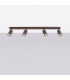 Ring Ceiling Spotlight Bar Brown 4x GU10-2