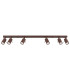 Ring Ceiling Spotlight Bar Brown 6x GU10-1