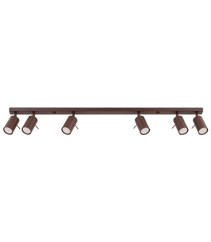 Ring Ceiling Spotlight Bar Brown 6x GU10-1