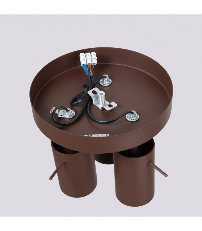 Ring Ceiling Spotlight Clusters Brown 3x GU10-4