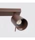 Ring Ceiling Spotlight Bar Brown 4x GU10-5