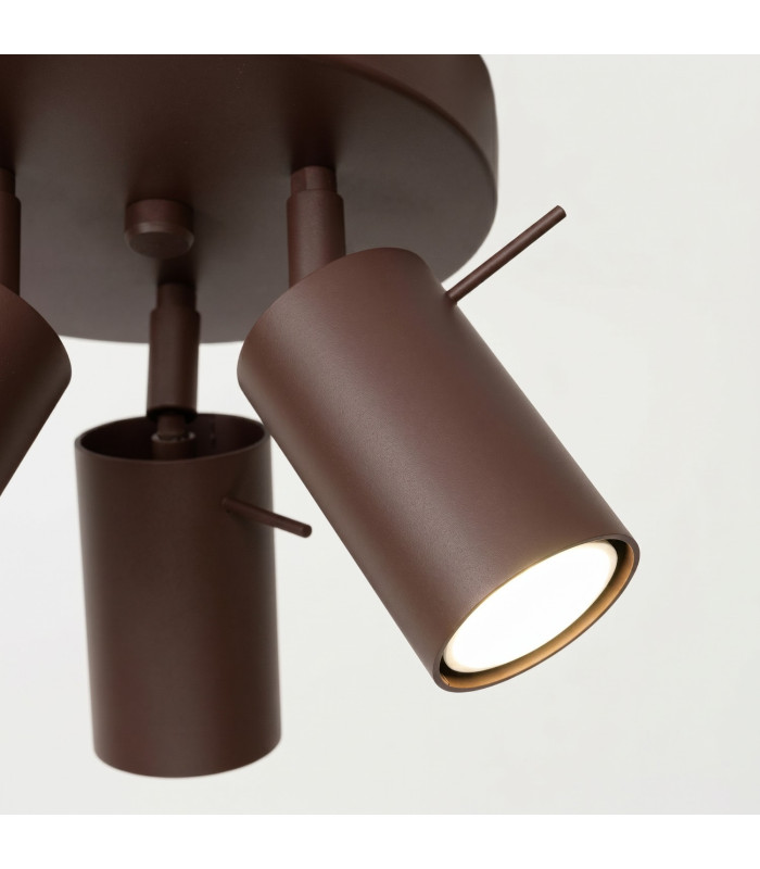 Ring Ceiling Spotlight Clusters Brown 3x GU10-6
