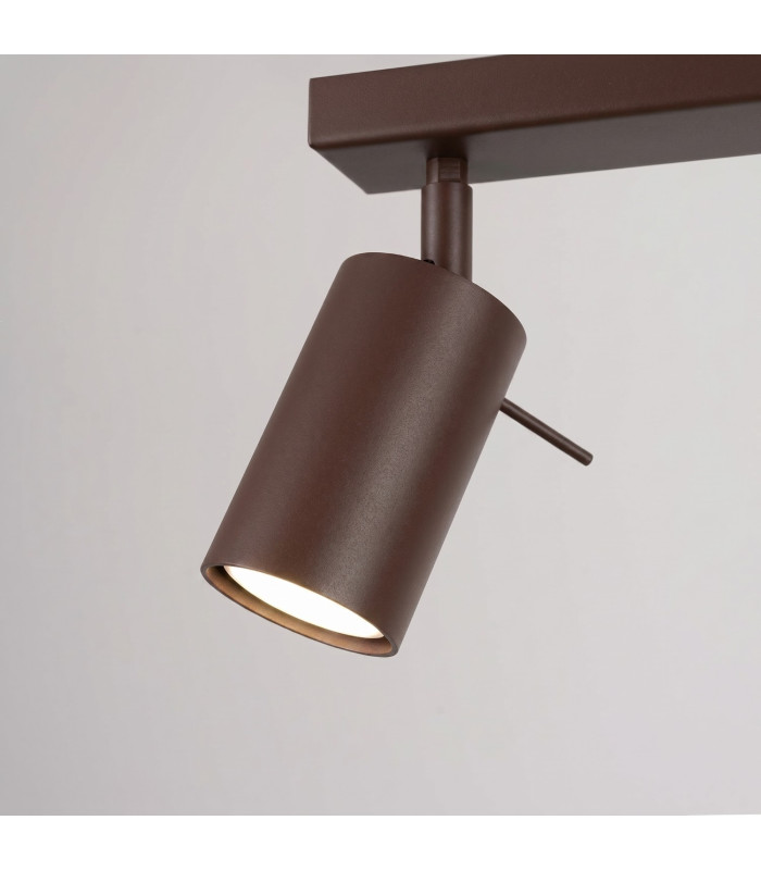 Ring Ceiling Spotlight Bar Brown 4x GU10-6