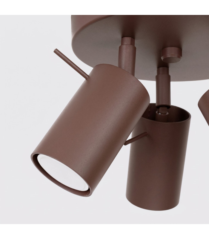 Ring Ceiling Spotlight Clusters Brown 3x GU10-7