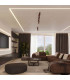 Ring Ceiling Spotlight Bar Brown 3x GU10-11
