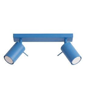 Ring Twin Ceiling Spotlight Blue 2x GU10-1