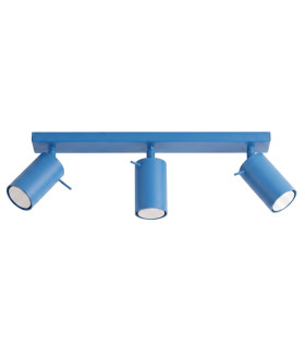 Ring Ceiling Spotlight Bar Blue 3x GU10-1